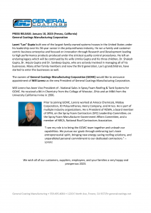 GCMC Press Release